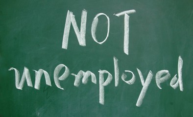 not unemployed sign