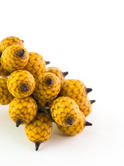 Rattan fruit isolated on white background