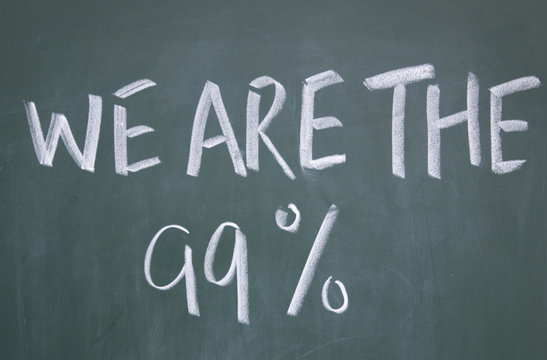 we are the 99% sign