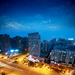 Fototapeta na wymiar Bird view at Wuhan China