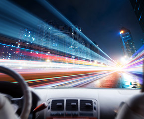 Fototapeta premium the light trails