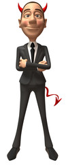 Obraz premium Evil businessman