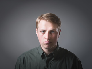 Fototapeta premium portrait of surprised man