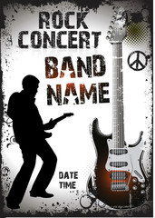 Affiche de concert de rock