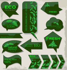 Eco And Bio modern Labels Collection