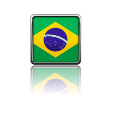 Obraz premium National flag of Brazil