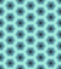 Abstract seamless pattern of hexagons.