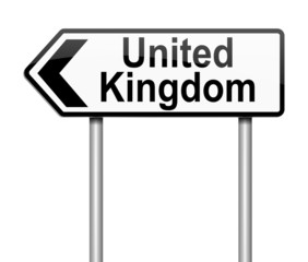 United Kingdom sign.