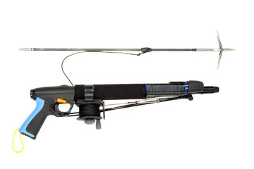Underwater speargun.