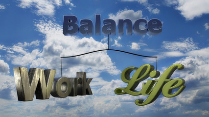 Work Life Balance mit Himmel - 52322395