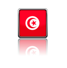 Fototapeta premium National flag of Tunisia