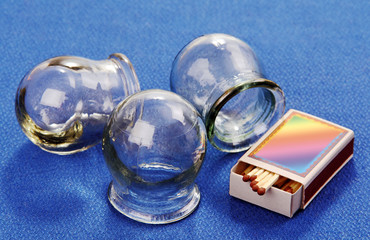Cupping glass.