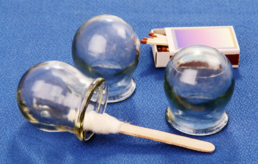 Cupping glass.