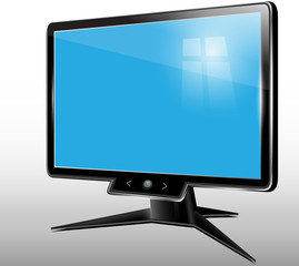 Monitor, computer display,lcd, tv.Vector