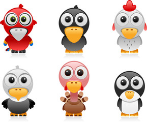 birds cartoon set 1