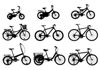 Different Style Bicycles