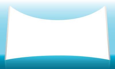 Obraz premium blank projection screen