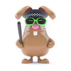 Officer Chocolate Bunny