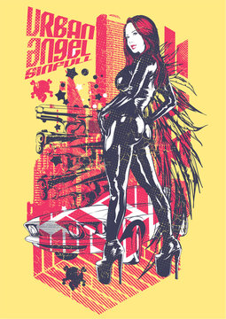 Naklejki Urban Angel