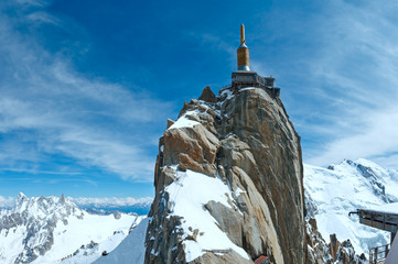 Fototapeta premium Mountain top station (Aiguille du Midi, France).