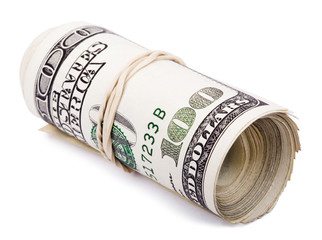 Roll of 100 US$ Bills