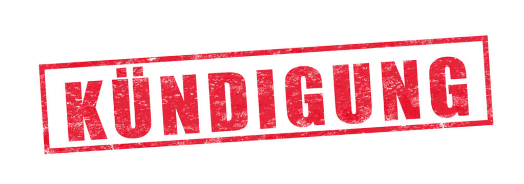 Stempel "K&uuml;ndigung"