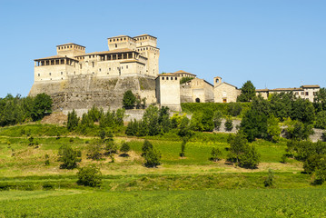 Fototapeta na wymiar Castle of Torrechiara (Parma)
