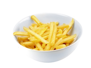 eine schüßel pommes frites