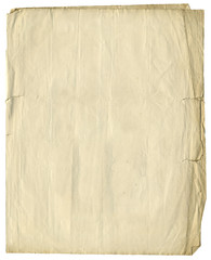 A rough old antique paper with torn edges