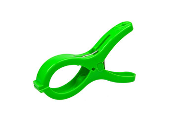 Green clothespin