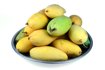 Yellow mango in the bowl