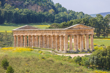 Fototapeta na wymiar Tempel von Segesta, Sizilien
