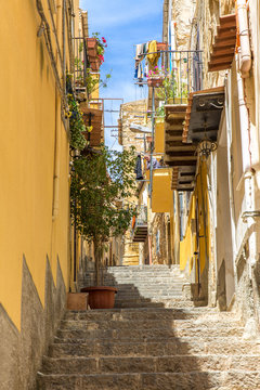 Idyllische Gasse, Agrigento, Sizilien