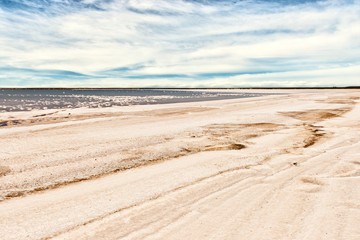 Salty shoreline