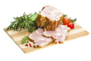 Bacon with vegetables