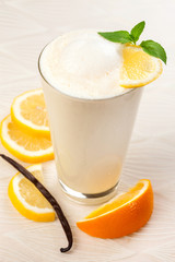 Milky drink with vanilla