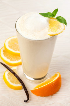 Milky drink with vanilla