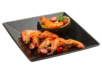 Shrimps and Avocado
