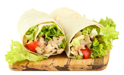 Kebab - grilled meat and vegetables,