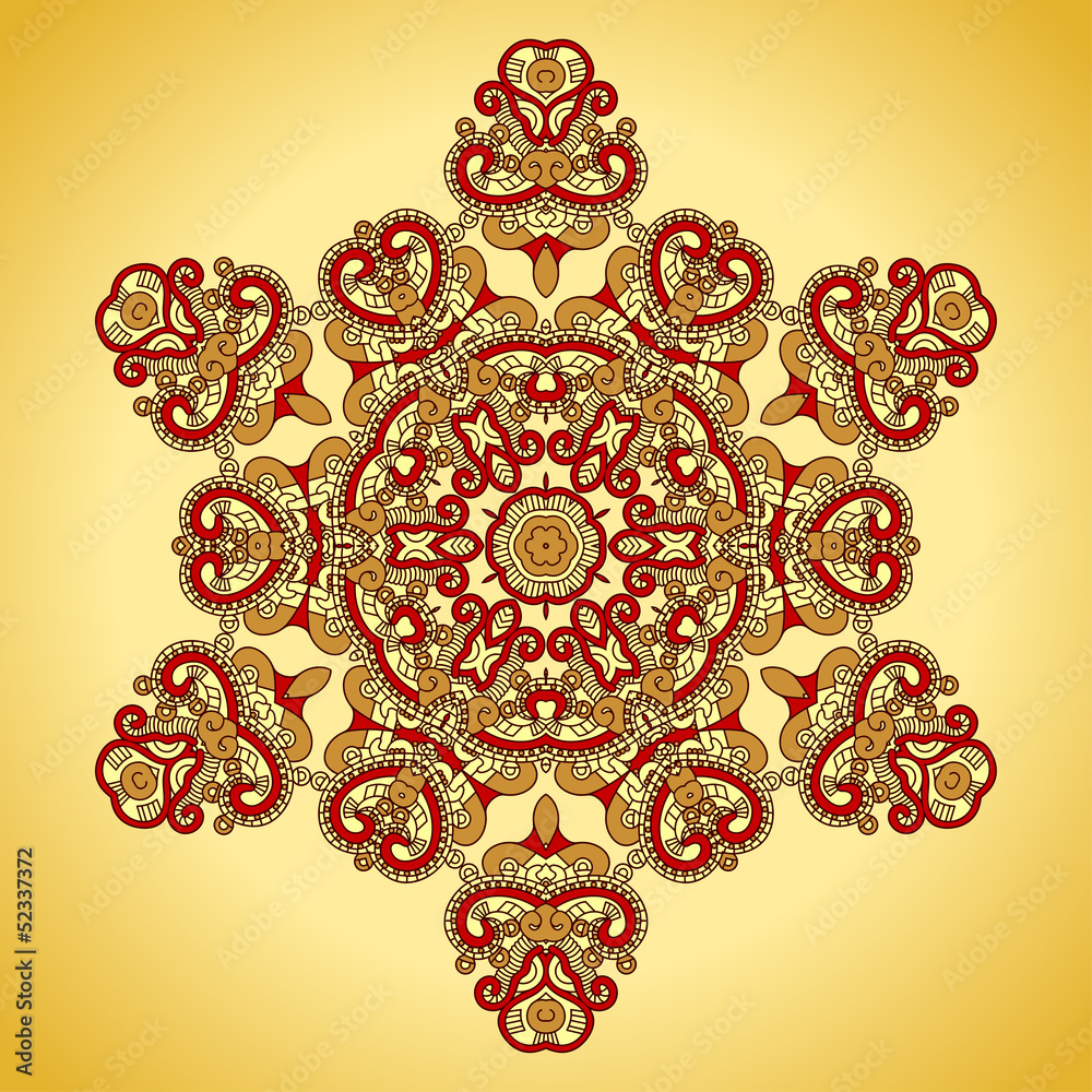 Aufkleber vector round decorative design element