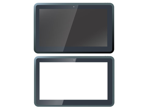 tablet pc, tablet computer, tablet isolated, tablet vector