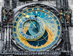 Fototapeta premium Zegar astronomiczny - punkt orientacyjny w Pradze