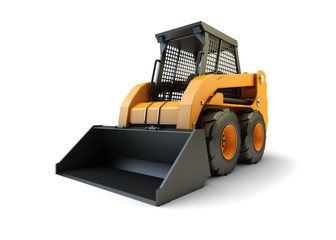 Small construction loading vehicle