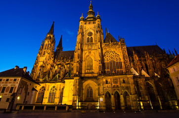 Fototapeta na wymiar St Vitus Cathedral, Prague, Czech Republic