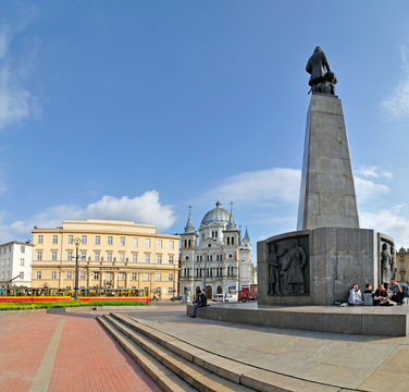 Fototapeta Plac Wolności, Łódź - Stitched Panorama