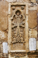 Cross relief on facade of  Armenian Church
