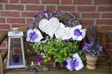 Decoration in purple
