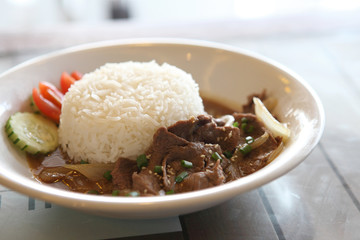 Gyudon ,Japanese beef rice bowl.