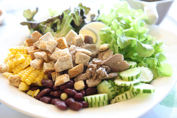 ceacar salad in close up