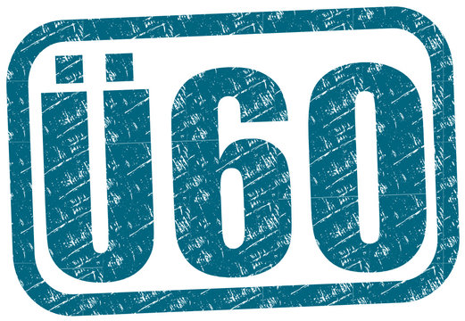 &uuml;60 sechzig Stempel   #130513-svg11